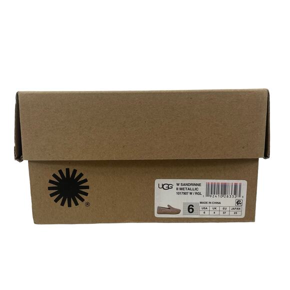 UGG W Sandrinne II Espadrille Flats Slip On Rose Gold Size 6 - Picture 12 of 12